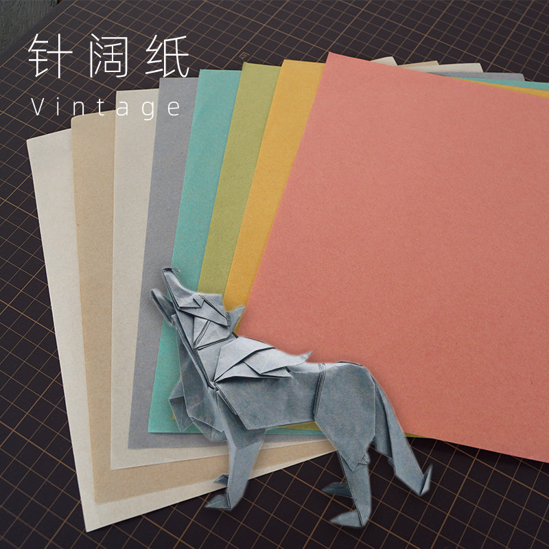 VINTAGE origami papar GRAY BLUE and other 9 colors
