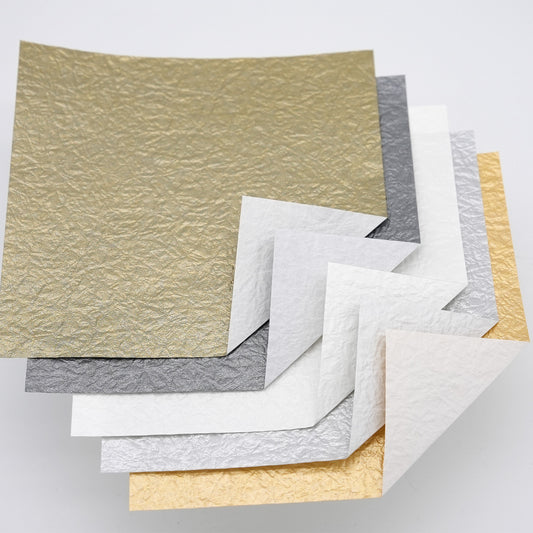 metallic luster Echizen Momigami Washi